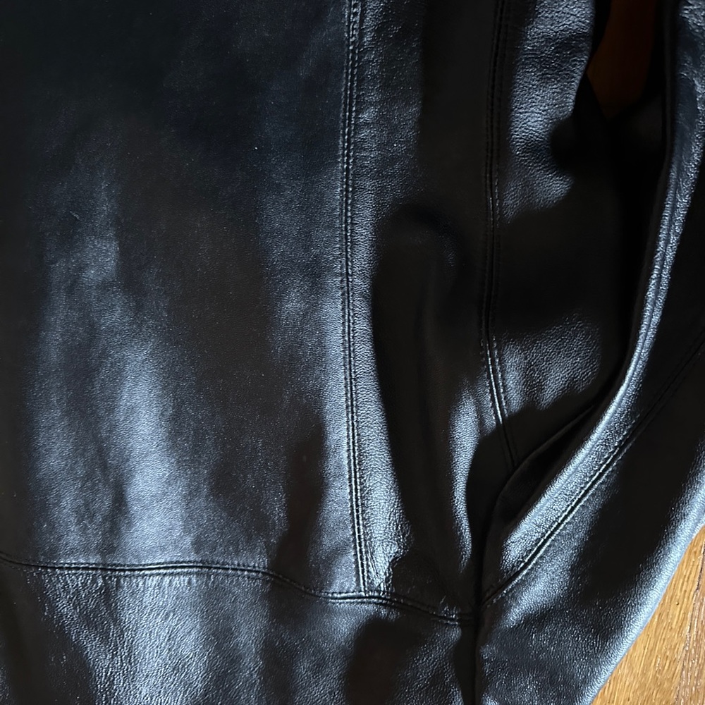 Vtg Early 2000s Wilson’s Leather Maxima Fit and Flair Leather Jacket, Size Large - Picture 6 of 9